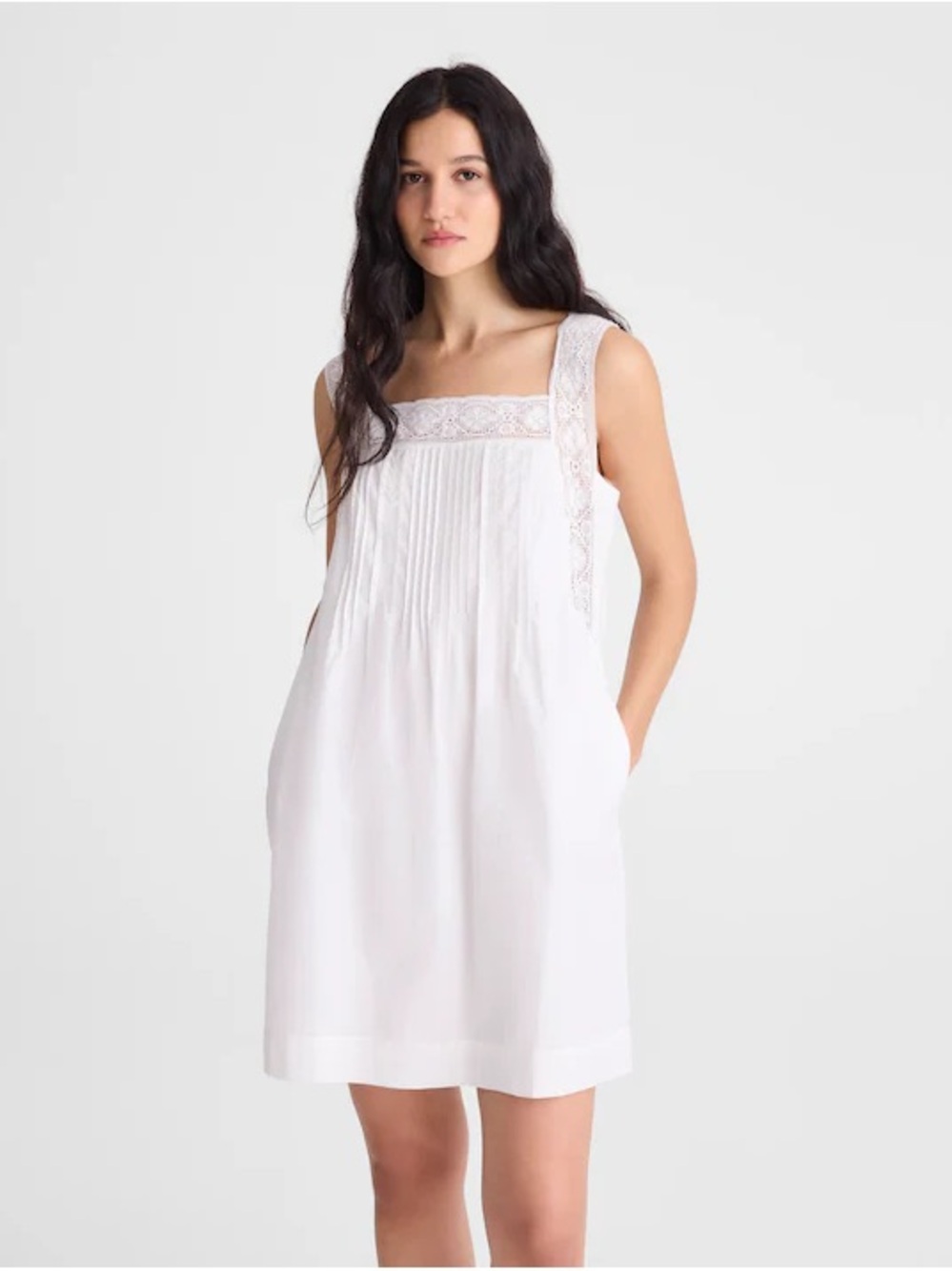 Madewell The Sophie Mini Dress in White